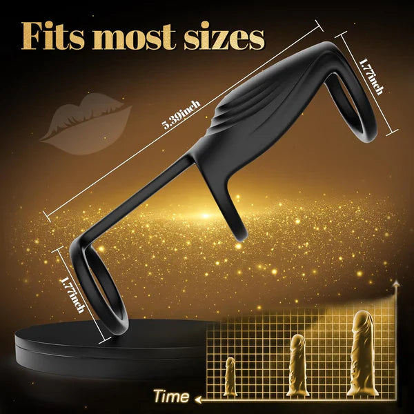 Electric Penis Trainer Cock Ring Massager Sleeve with 10 Vibration Modes