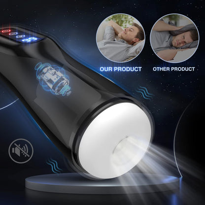 Upgraded Automatic Masturbator Sex Machine Stroker with 9 Sucking Vibrating Heating