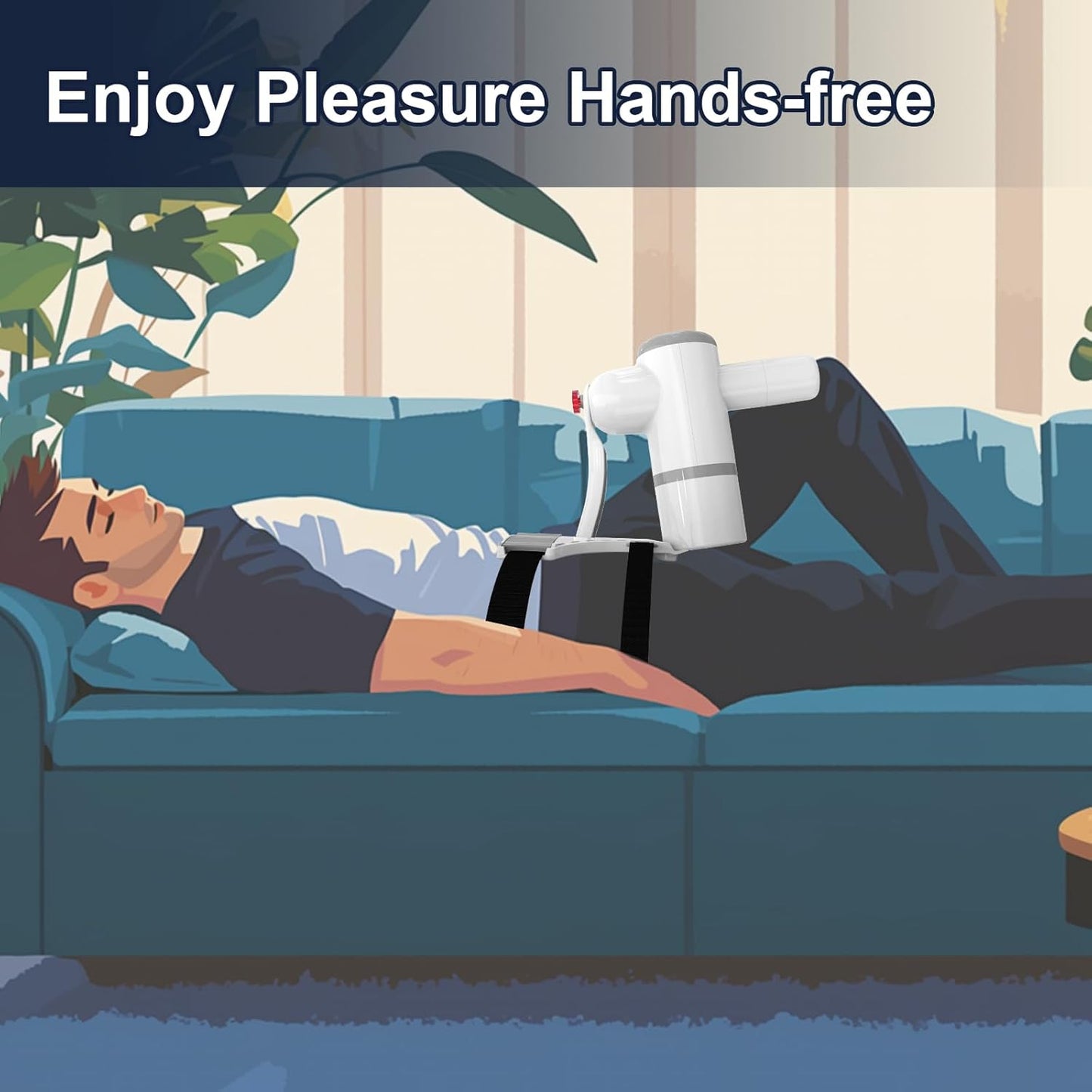 Hand Free  Automatic Masturbator Penis Pump Stroker with 8 Thrusting & Sucking Modes