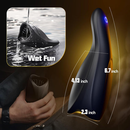 10 Exhilarating Vibrations Penis Trainer Extender Stroker Masturbator