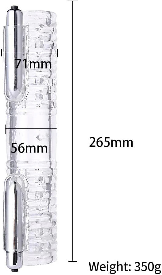 Double Stroker Electric Penis Trainer Vibrator Masturbator
