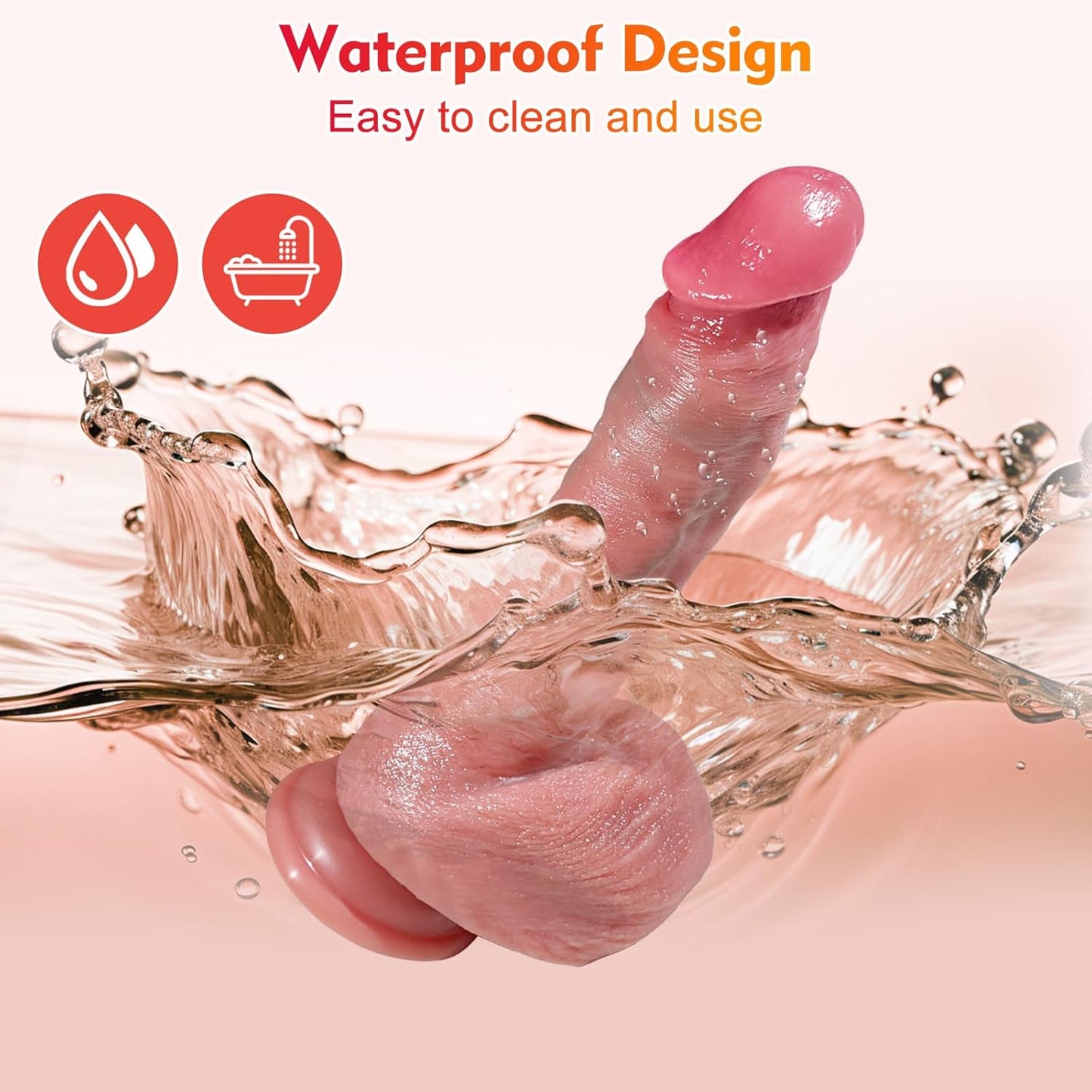 3 IN 1  Realistic Dildo Vibrator Sex Toys with 7 Thrusting & Vibrating & Heating Modes