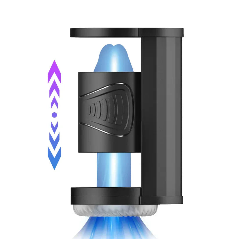 Blowjob Pocket Pussy Stimulator Masturbator with Manual Thrusting & Squeezing