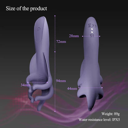 Penis Vibrator Glans Trainer Stimulator Masturbator with 10 Vibrating Patterns