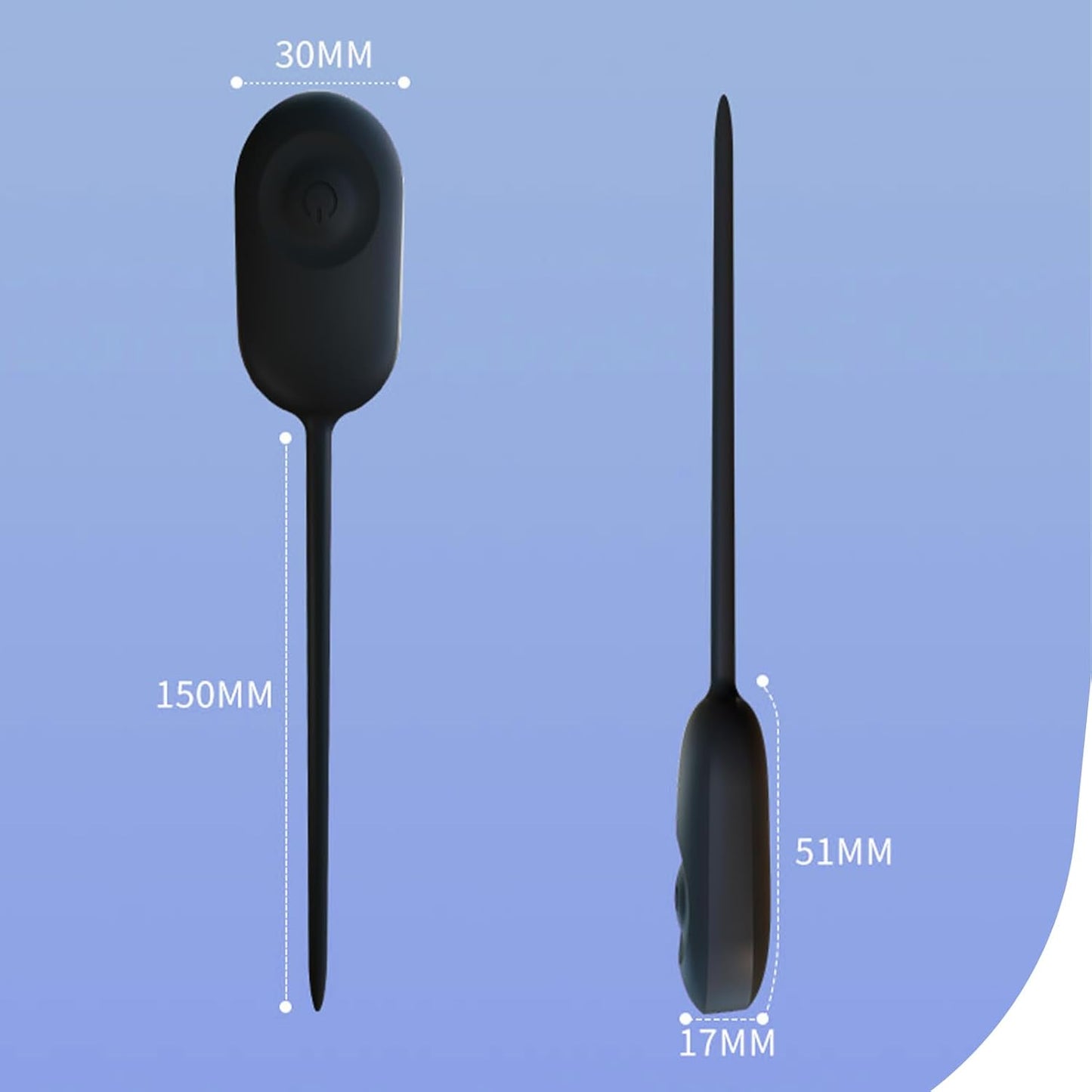 Deep Urethral Dilator Trainer Vibrator Penis Plug with 10 Vibration Modes
