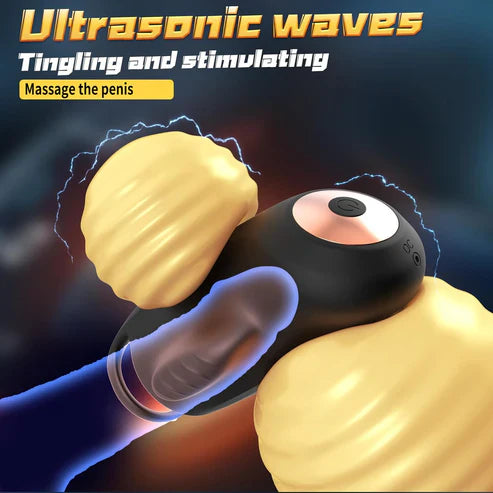 Electric Penis Trainer Vibrator Glans Stimulator Masturbator with 9 Vibration Modes