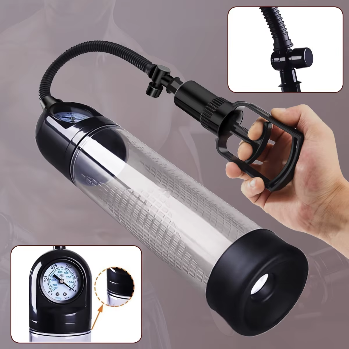 Manual Vacuum Penis Pump Enlarger Booster Extender Device Penis Massage