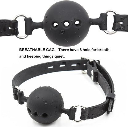 Breathable Ball Gag Bondage Restraints Sex Play Toys