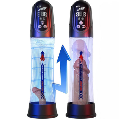 Electric Vacuum Penis Pump Enlarger with 4 Suction Modes & 4 Pressure Levels