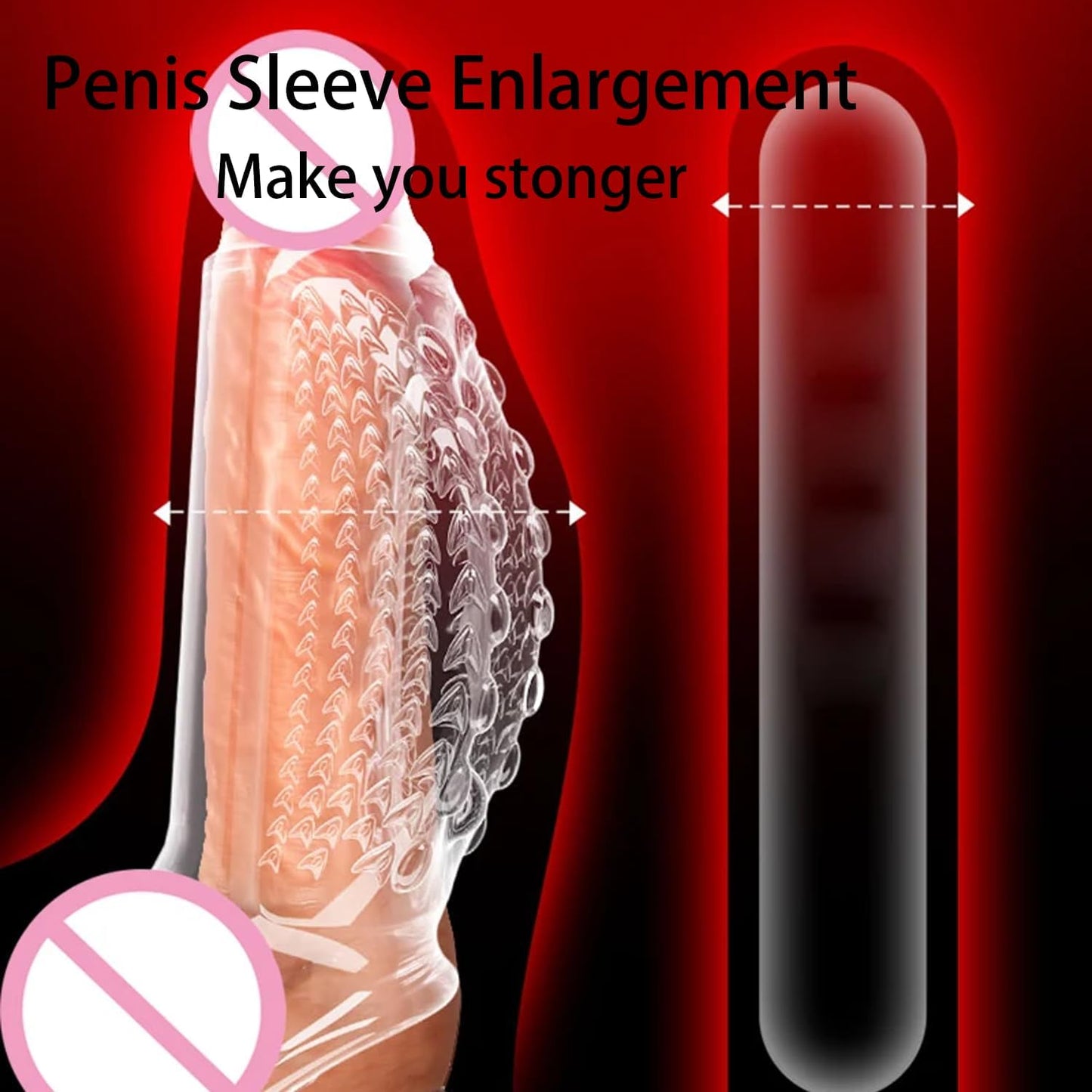 Reusable Penis Sleeve Extender Sex Toys