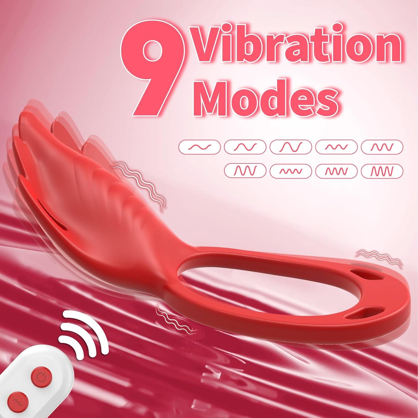 2 IN 1 Wearable Panty Vibrator Cock Ring with 9 Vibration Modes