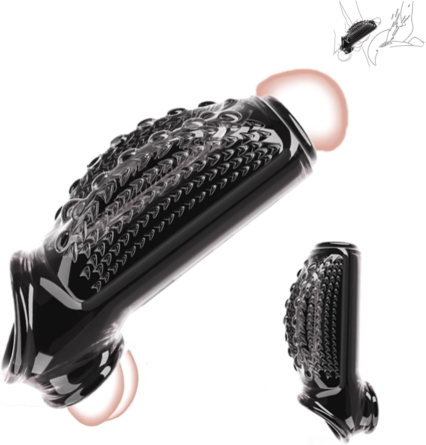 Reusable Penis Sleeve Extender Sex Toys