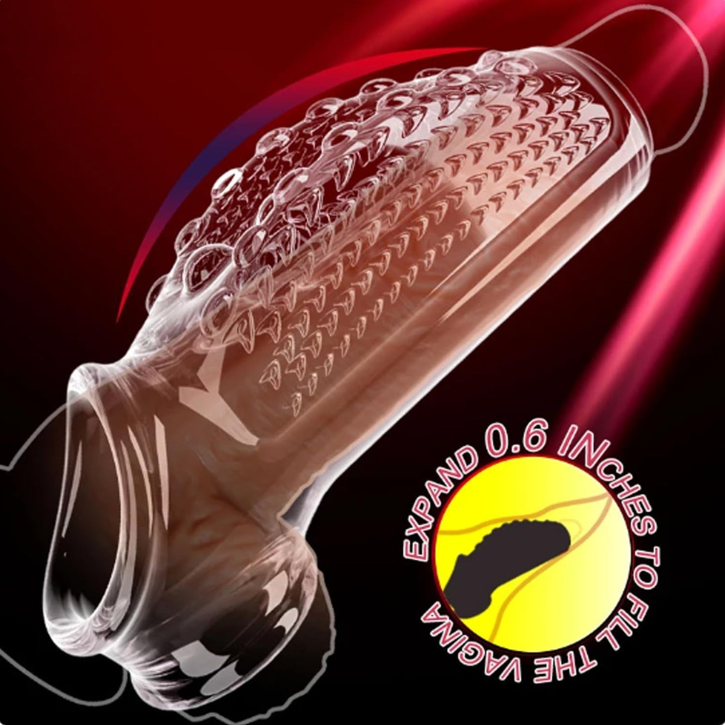 Reusable Penis Sleeve Extender Sex Toys