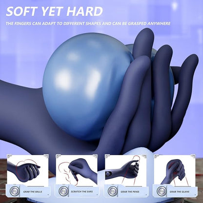 LCD Display Finger-Shaped Penis Trainer Vibrator Glans Stimulator with 9 Vibrations