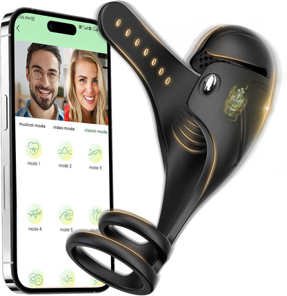 Electric Penis Ring Glans Trainer Vibrator Stimulator with 10 Vibration Modes