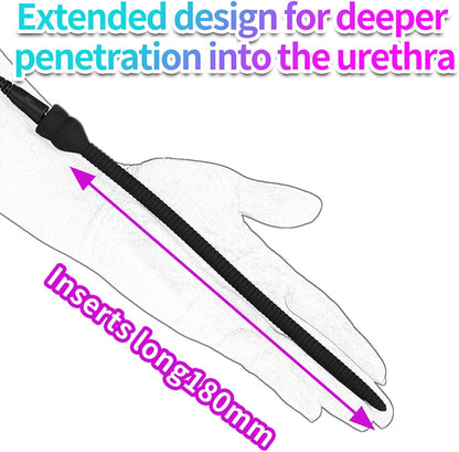 Electro Stim Urethral Sound Anal Plug with Customizable Electronic Pulse Modes