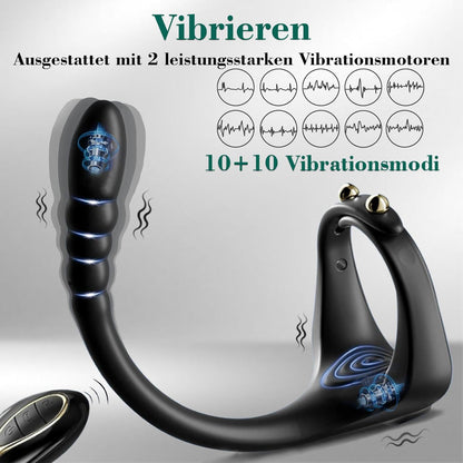 3 in 1 Multifunctional Cock Ring Vibrator Prostate with 10 Vibration Modes