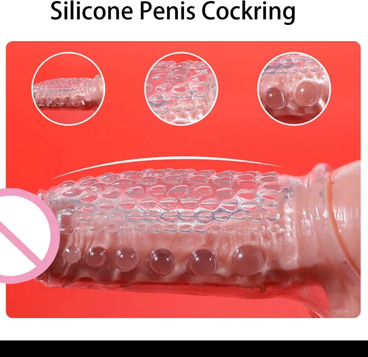 Reusable Penis Sleeve Extender Sex Toys