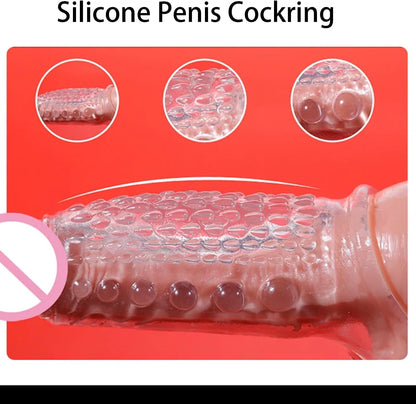 Reusable Penis Sleeve Extender Sex Toys