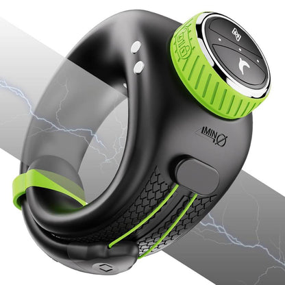 E-stim Penis Trainer Vibrator Cock Ring Masturbator with 10 Vibrations & Electro Shocks