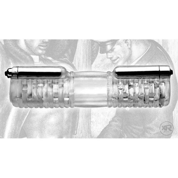 Double Stroker Electric Penis Trainer Vibrator Massager Male Masturbator