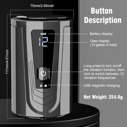 Automatic Male Masturbator Blowjob Sex Machine with 12 Vibrating Modes