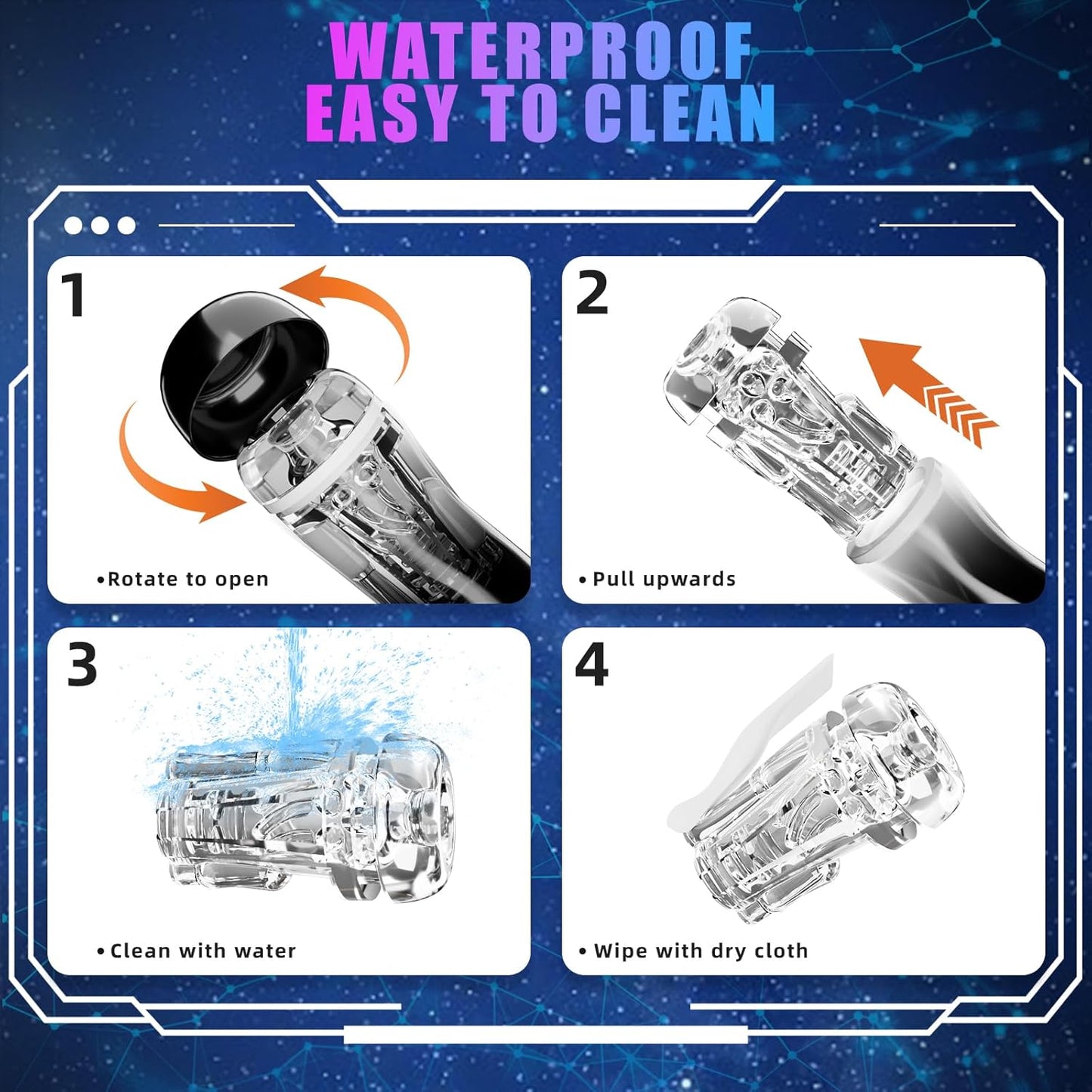 Automatic Masturbator Penis Pump Blowjob with 10 Thrusting & Rotating Modes