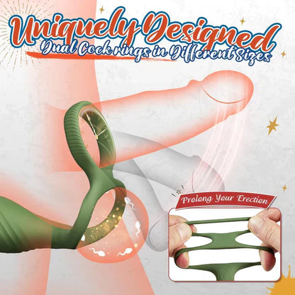 360° Rotating Anal Vibrators Prostate Massager Butt Plug with 10 Powerful Vibrating