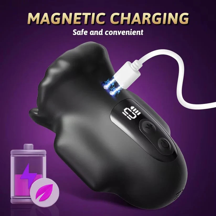 360° Wrapping Penis Vibrator Glans Trainer Stroker Masturbator with 10 Vibration Modes