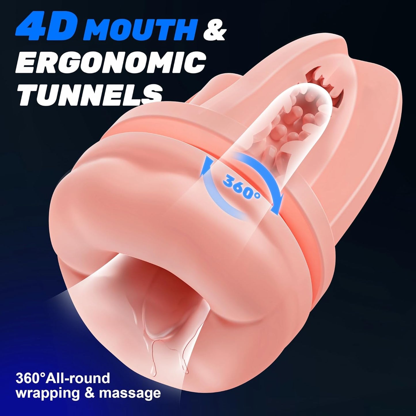 3D Realistic Pocket Pussy Stroker Male Masturbator Cup
