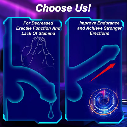 Automatic Penis Trainer Blowjob with 10 Thrusting & 10 Tongue Licking Modes