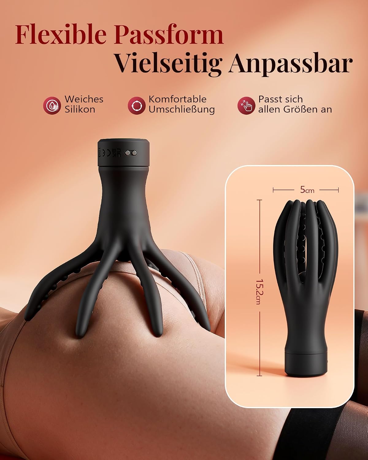 2 IN 1 Penis Trainer Vibrator Set Detachable Anal Plug with 10 Vibration Modes