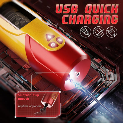 Automatic Masturbator Cup Stroker Sex Machine with 7 Rotating & 3 Thrusting Modes