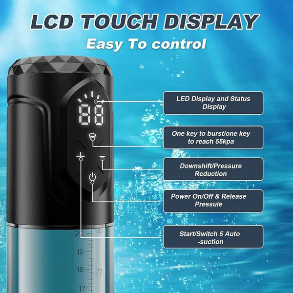 4 IN 1 Electric Penis Pump Enlarger Masturbator with 5 Suction & 5 Training Modes