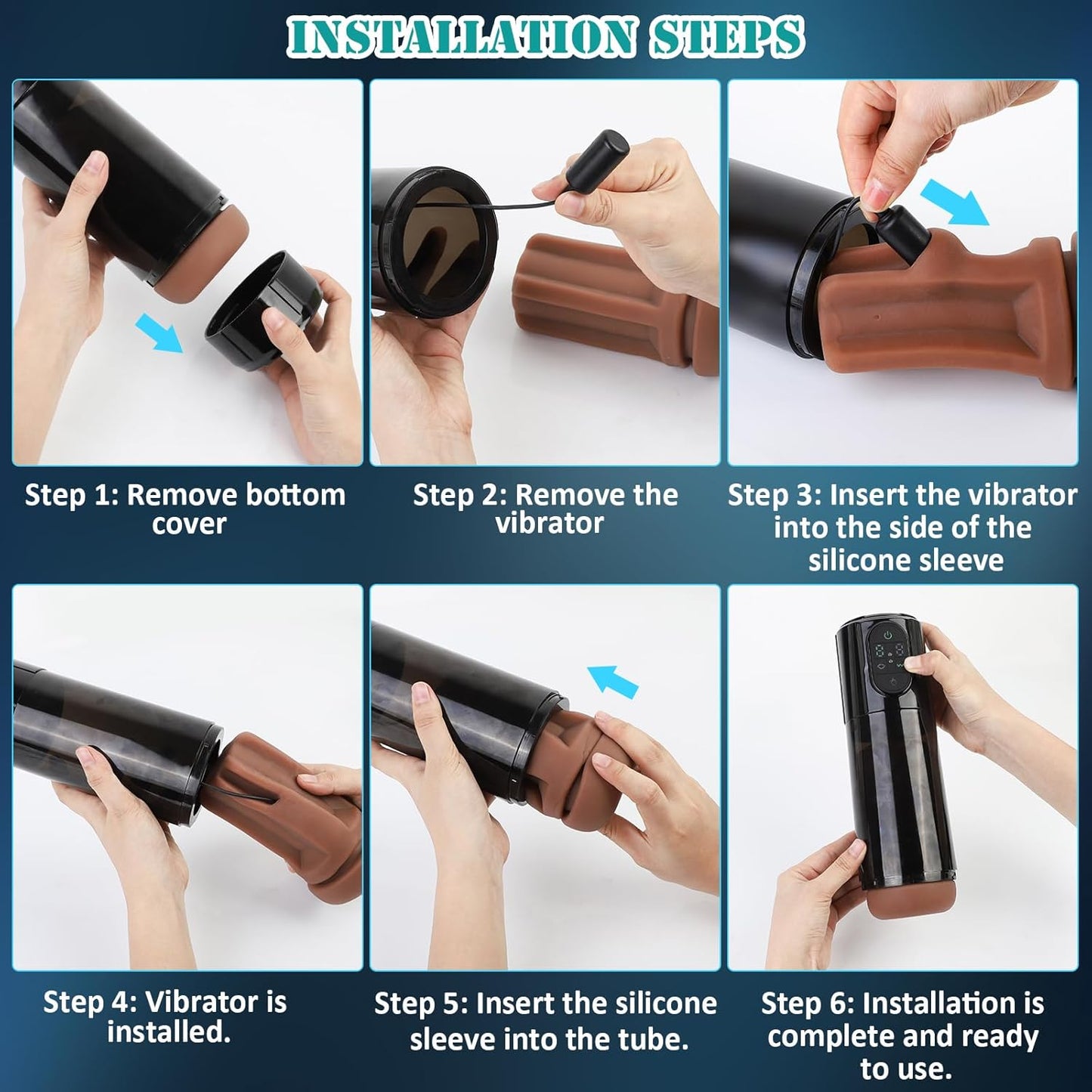 Automatic Masturbator Penis Stimulation with 9 Vibrating & Suction Modes