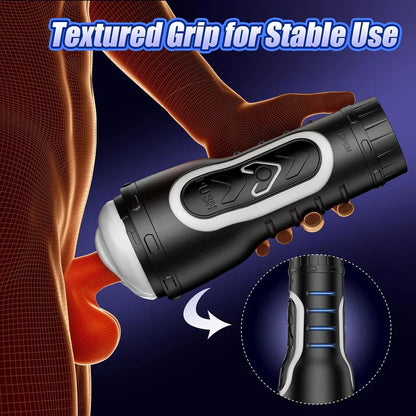 Electric Masturbator Stroker Blowjob Sex Machine with 6 Vibration Modes