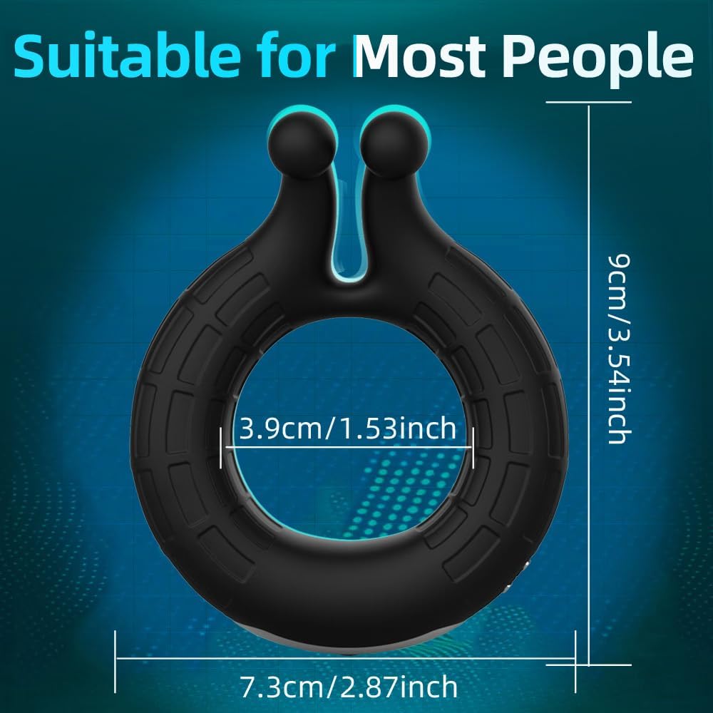 Penis Ring Vibrator Stimulator Adult Sex Toy with 10 Vibrating Patterns