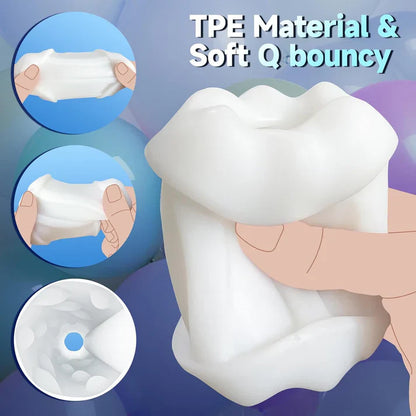 Automatic Masturbator Penis Trainer Sex Machine with 3 Telescopic & 9 Vibrations Modes