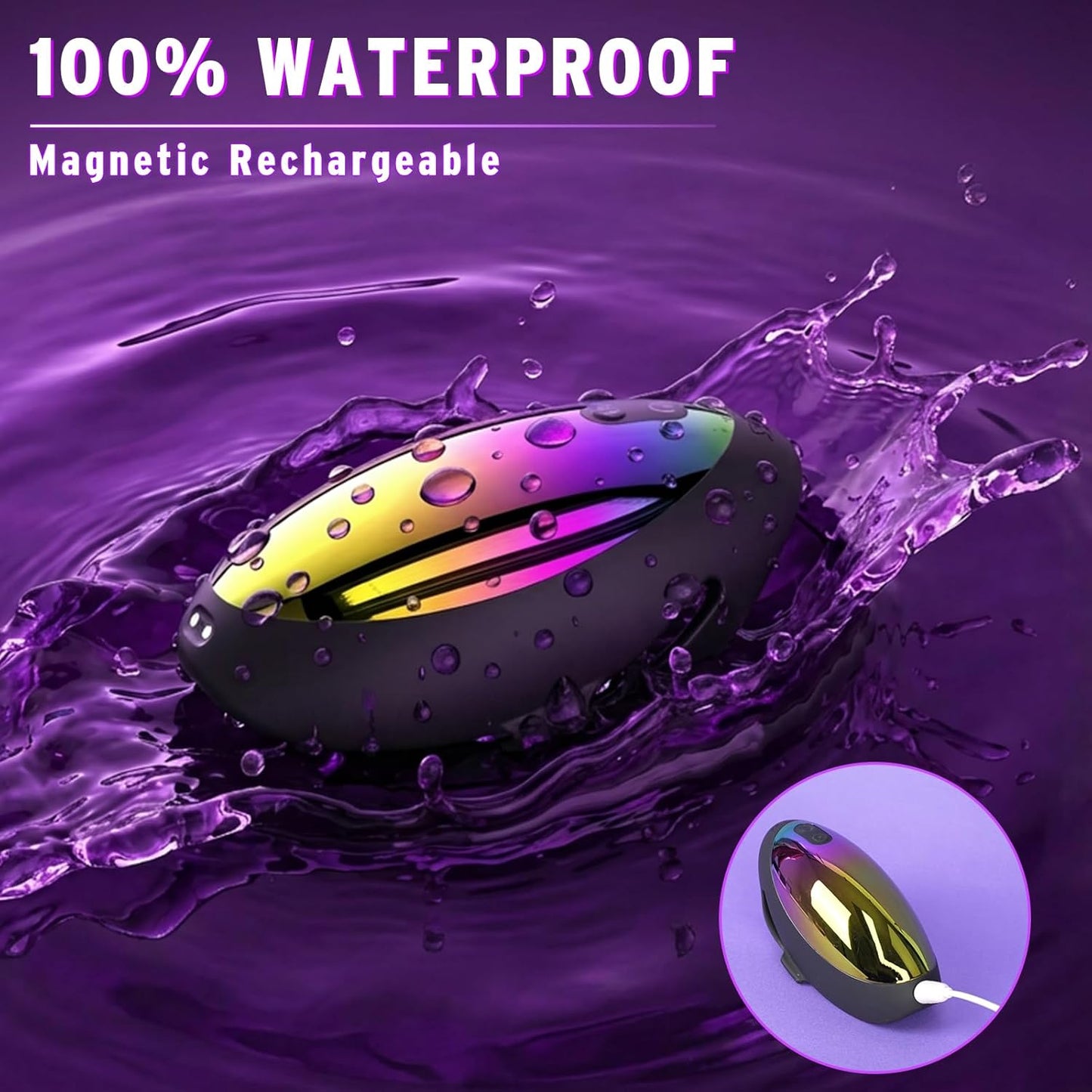 Hands Free Penis Vibrator Stroker Trainer Blowjob with 9 Tapping & Vibrating Modes