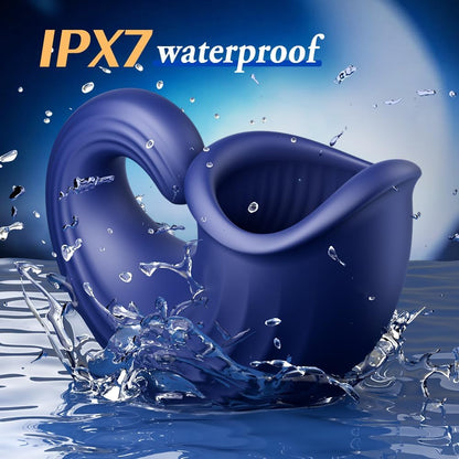 3 IN 1 Penis Trainer Glans Vibrator Masturbator with 7 Oral Sex Vibrations