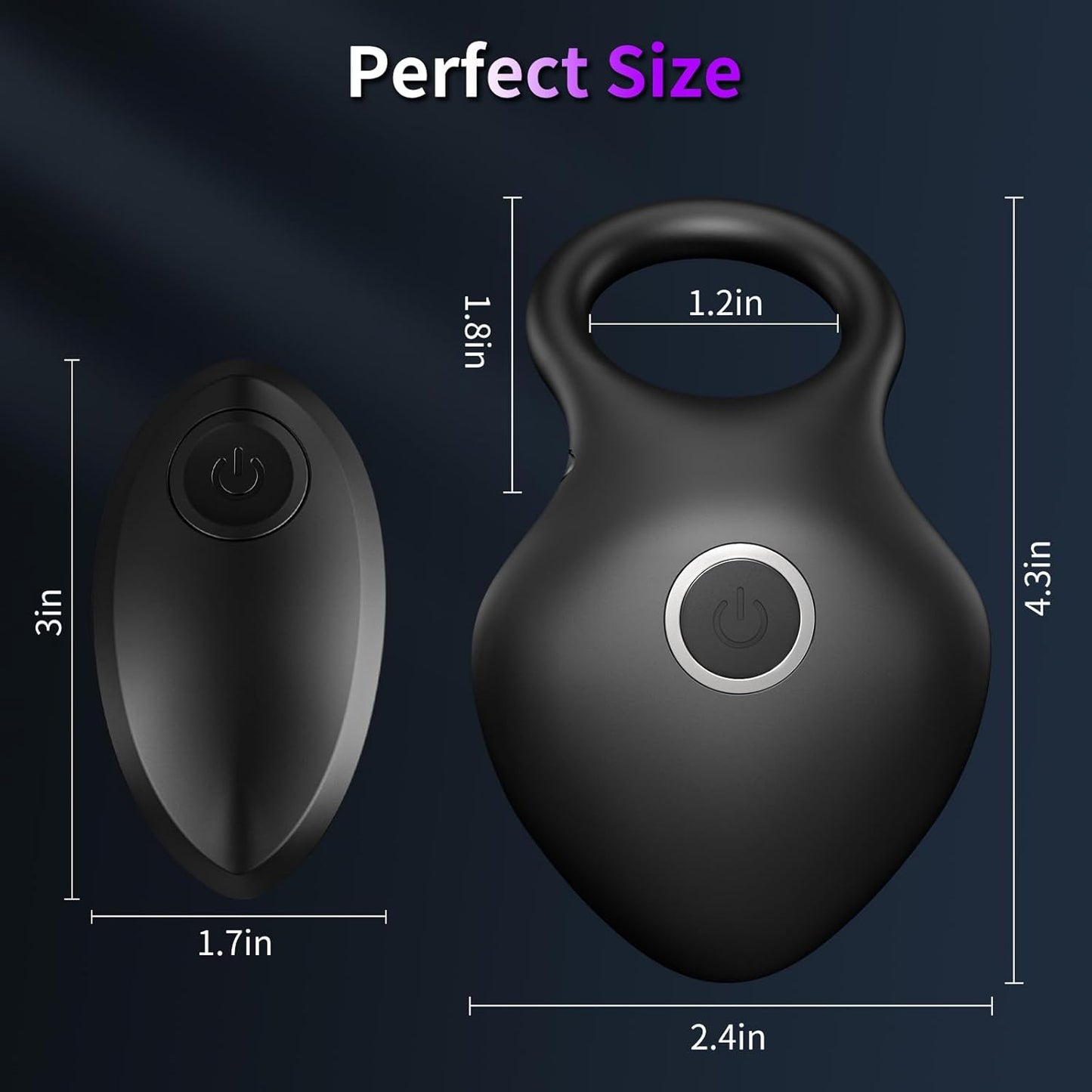 Smart Cock Ring Penis Trainer Stimulator with 10 Intense Vibration Modes