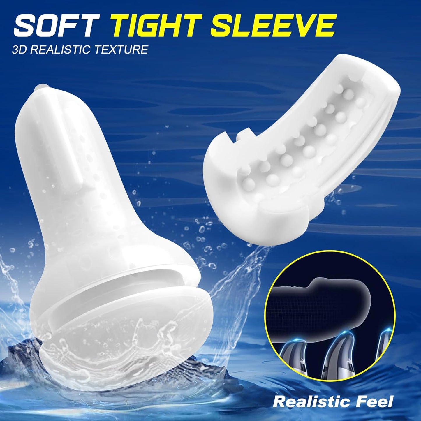 Automatic Masturbator Blowjob Stroker Machine with 5 Sucking & 10 Vibrating Modes