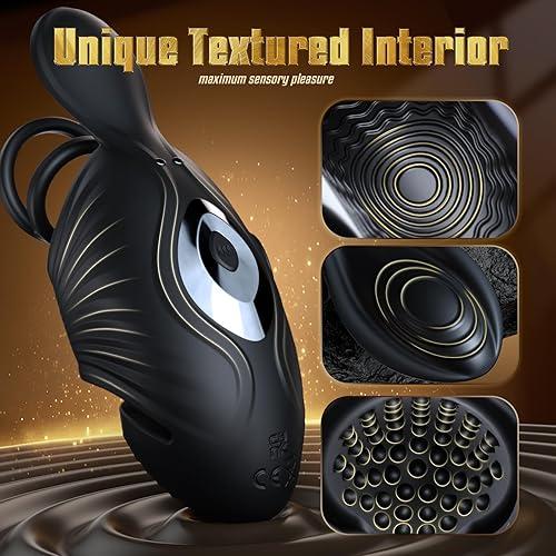 4 IN 1 Adjustable Penis Trainer Testicle Vibrator Cock Ring with 10 Modes