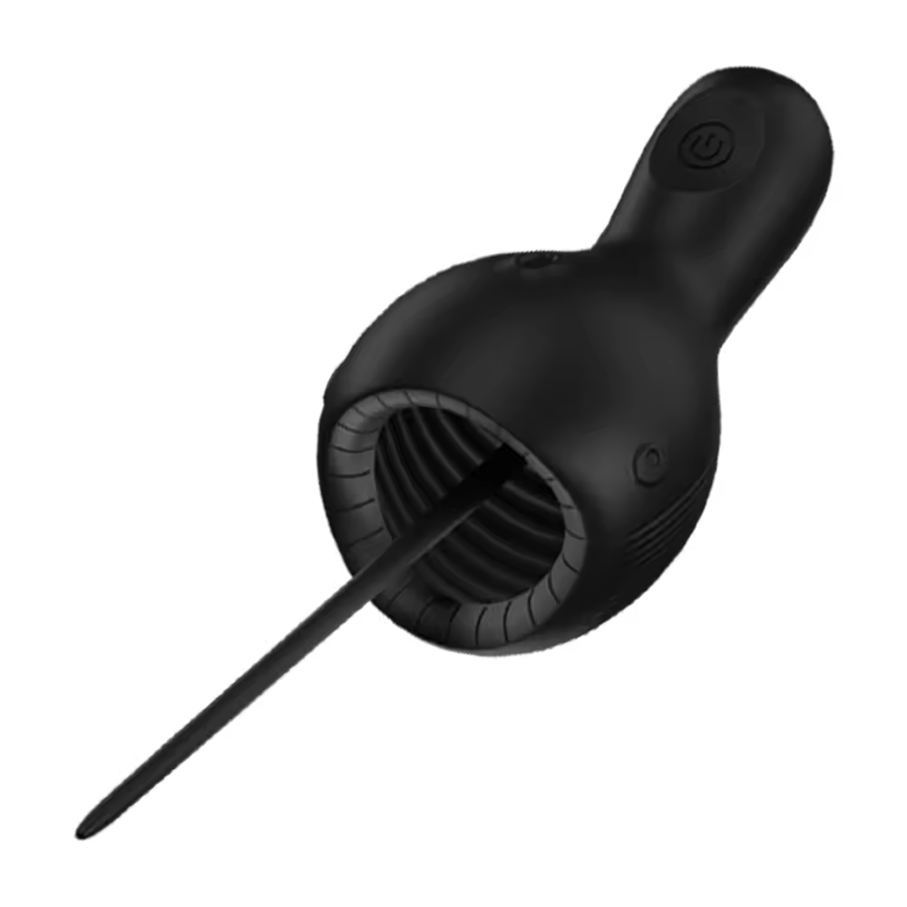 Penis Trainer Vibrator Sound Dilators Glans Stimulator with 10 Vibration Modes