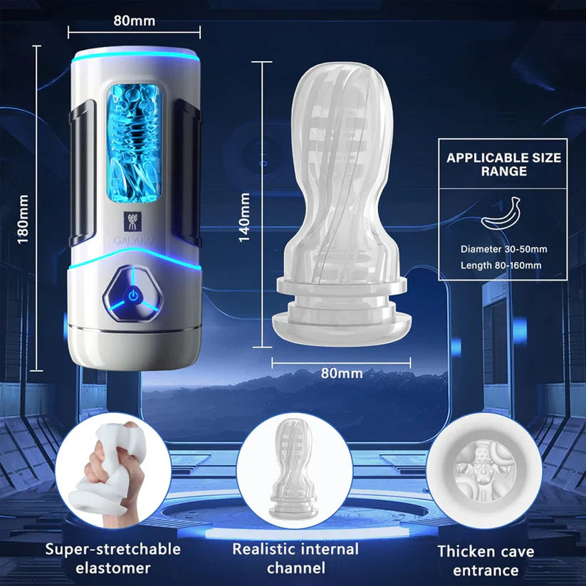 Automatic Masturbator Penis Trainer Vibrator Stroker with 10 Vibration Modes