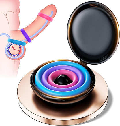 3 Pcs Multi-Coloured Different Sizes Penis Ring Cockring Cock Stimulator