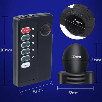 Electric Power Host Glans Ring Ball Stretcher Testicle E-Stim Kit