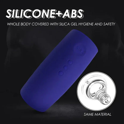 Heating Penis Trainer Glans Massager with 6 Vibration Modes & 4 Tapping Modes