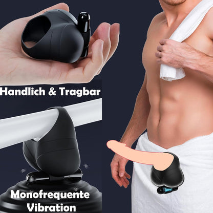 Testicle Cock Ring Vibrator Massager Masturbator with Powerful Vibrations