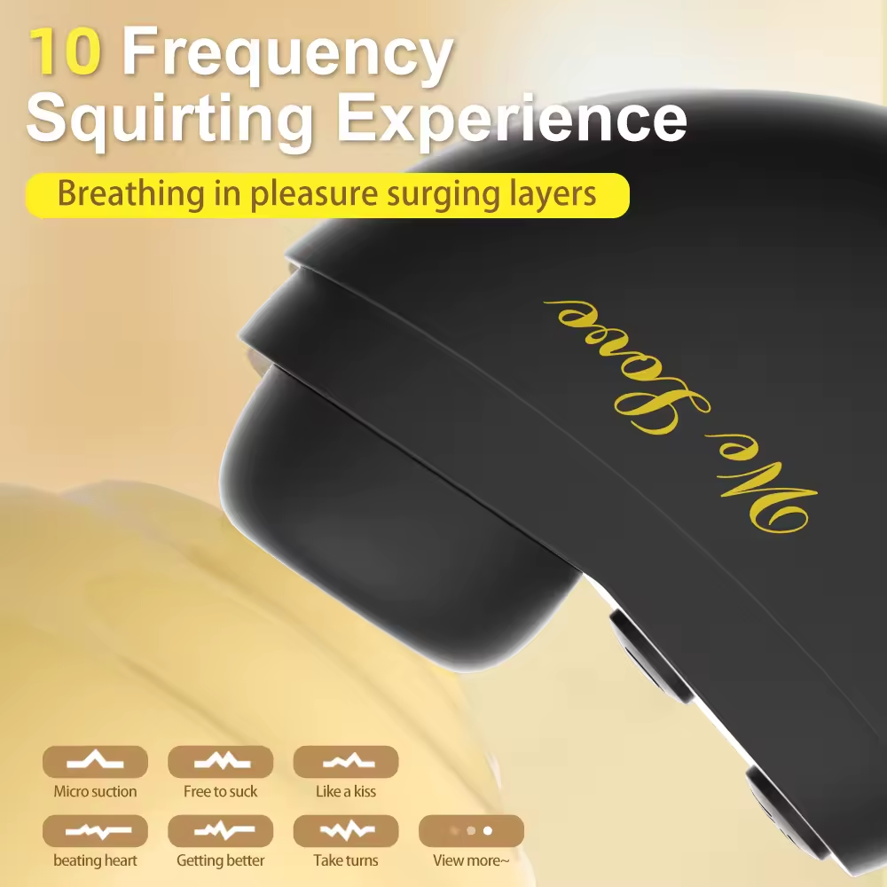 Oral Vacuum Clitoris Nipple Vibrator Stimulator Massager with 10 Suction Modes